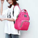Dot Print Backpacks Mommy Maternity Bags Baby Care Diaper Bags (Rose Red) SN9F
