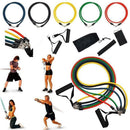 11Pcs Resistance Trainer Set Exercise Fitness Tube Gym Workout Bands Strength