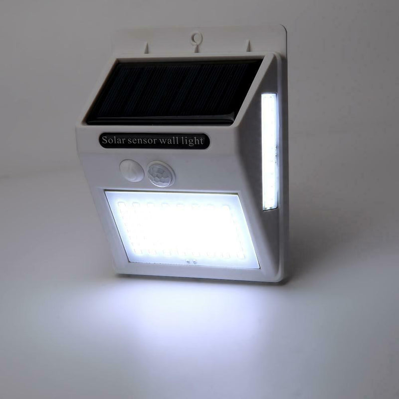 2pcs 100LED Three-sided Solar Motion Sensor Wall Light Outdoor Garden Lamp A