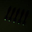 15Pcs 9.5cm Glow In Dark Luminous Fishing Lures Baits Squid Jigs Tackle Hook