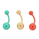 6 Pcs TITANIUM BELLY Button navel rings Banana Bar Body Piercing Jewelry