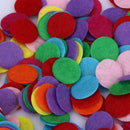 1000pcs DIY 1.5CM Round Felt Fabric Pads Accessory Patches Circle Fabric Fl