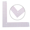 Tailor Drawing Craft Tool L-shape Ruler Sewing Square Curve Ruler Plastic Ga ME
