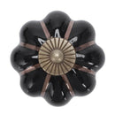 12Pcs Pumpkin Zinc Ceramic Door Knobs Drawer Pull Handle Kitchen Cabinet Cu