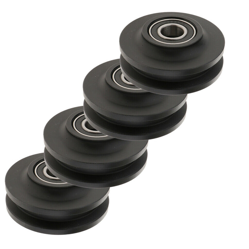 4pcs Sliding Barn Door Wheel Closet Hardware Roller Cabinet Window Pulley