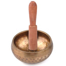 8cm Buddhism Tibetan Copper Singing Bowl & Wood Hammer Yoga Chakra Meditation