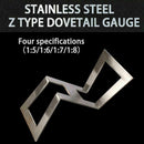 Dovetail Marker Template Stainless Dovetail Gauge Size 1:5-1:6 and 1:7-1:8 B6B0