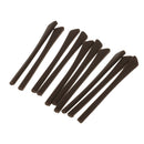 10x Expandable Silicone Eyeglasses End Tips Ear Sock Tubes Replacement Brown
