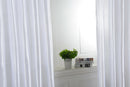 White Fully Lined Eyelet Blackout Curtain Ring Top Window Curtain New
