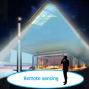 Waterproof Solar COB Wall Light Human Motion Sensor Lamp (A Remote Control)