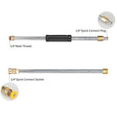 Pressure Washer Extension Spray Wand with 5 Spray Nozzle Tips 1 Pivoting Co