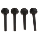 4x Violin Fiddle Tuning Pegs Ebony Wood for Violinist Musical Gift