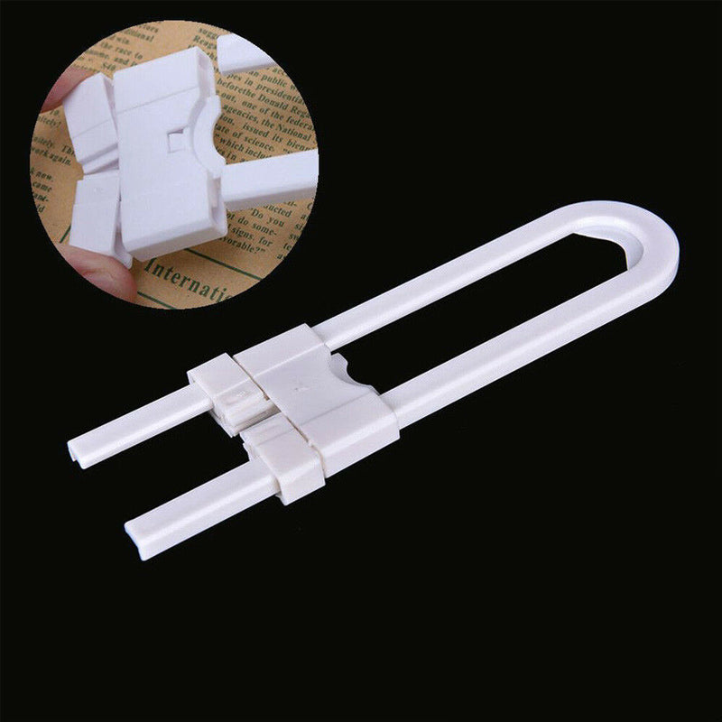 1* Child Baby U Shape Locks Kid Toddler Safety Cabinet Door Drawer Protect Lock