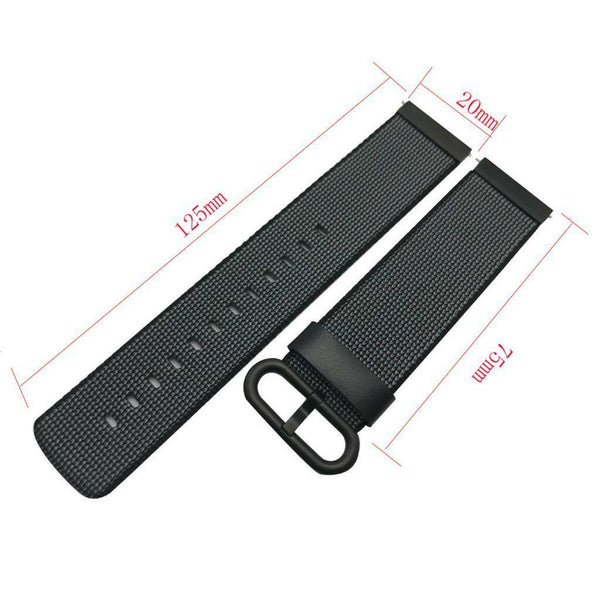 20mm Alternate Nylon Watch Strap Band For Garmin fenix 5s Black