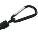 5X(Key ring, with carabiner and spiral cable, 13 cm, random color D6W3)