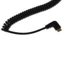 Coiled Stretch Spring HDMI Male to Left Angle HDMI Male M/M HD Cable