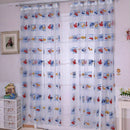 Cartoon Voile Blackout Curtains for Kids Room Window Curtains Tulle SheerM&