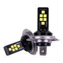 2X H7Super Bright White LED Bulbs 6500K 60W Lamp For Fog Light DRL Headlight