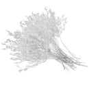 50pcs Acrylic Crystal Bud Branches Artificial Flower Twigs For Party White