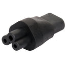 1 X IEC320 C5 To C8 90 Degree Power Supply Extension, Angled