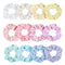 12 Pieces Velor Scrunchie, Velvet Scrunchies, Elastic Hair Velvet