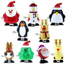 8pcs Wind Up Kids Educational Toys Clockwork Walking Toys Xmas Decor Gift