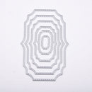 6pcs/set DIY Rectangle Metal Cutting Dies Stencil Scrapbook Paper Card Em Dxyc