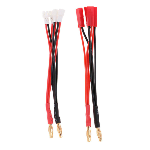 4mm Banana Male Plug to JST Male/Female Parallel Battery Charge Lead Cord