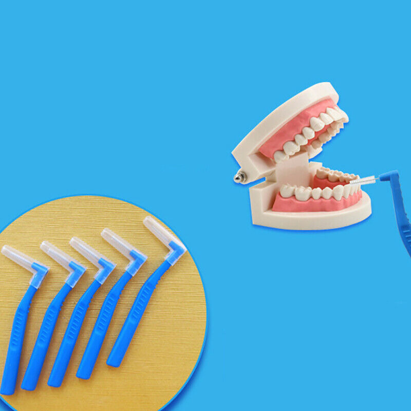 10x L-Shaped Interdental Brush Oral Floss Flosser Teeth Cleaning Gum Too CWL
