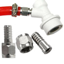 Ball Lock Disconnect Quick Connector 5/16 Barbed 1/4 Threaded Beer Dispenser
