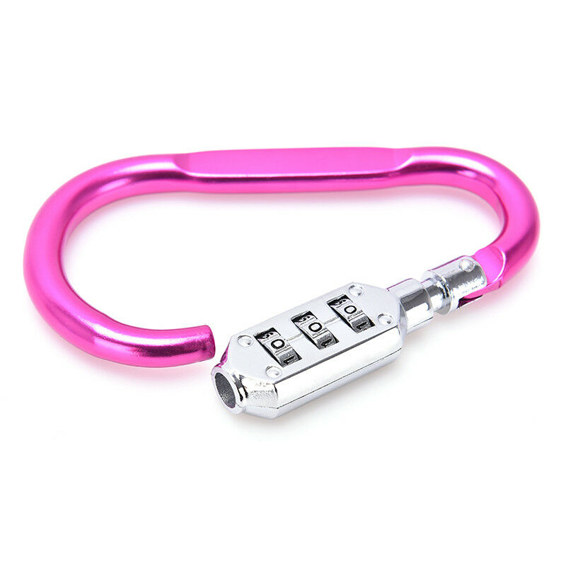 Anti Theft Bicycle Motorcycle Helmet Lock Coded Lock Carabiner Password Lock  3C