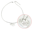 Personal Engraved DIY Stainless Steel Custom Name Letters Pendanted Ne ULY