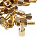 100pcs Brass Hex Standoff Spacer Screw Female to Male 5mm+6mm M3 3mm