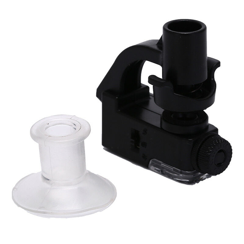 universal mobile phone microscope lens 90x optical zoom magnifier led lights ME