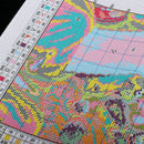 Cross Stitch Stamped Kits Pre-Printed Cross-Stitching Starter Patterns for