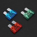 3X(100Pcs Medium Car Fuses 2A 3A 5A 7.5A 10A 15A 20A 25A 30A 40A + Clip Amp