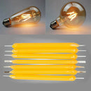 10* Super Bright COB LED 3V Solar Filament Bulb Candle Light Home Lamp Source
