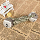 Pet Dog Chew Toys for Dog Dumbbell Rope Tennis Paw Ball Puppy Dog Teeth Cle Z4F4