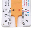 4mm Tyre Tread Depth Gauge Caliper Car Motorcycle Caravan R5S9 Wheel Measur M1A5