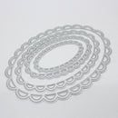 4PCS Oval Cutting Dies Stencil For DIY Scrapbooking Embossing Decor Craft SN9F