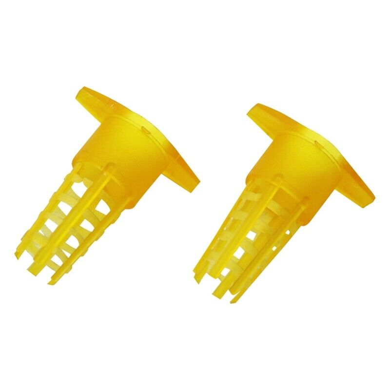 1X(30Pcs Beekeeping Tools Yellow Plastic Bee Queen Cage Protective Cover Be