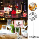 10pcs Swirl Table Number Photo Holder Stands for Weddings Party Gatherings U2J2