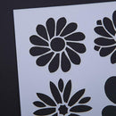 Plastic Flower Print Coffee Cake Stencils Mould Fondant Template Spray Mold