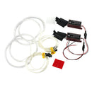 Automotive 131mm 6500K White Light Car CCFL SMD LED Angel Eyes Halo Rings Kit -
