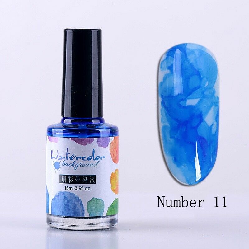 15Ml Nail Polish Ink Gel Watercolor Gradient Pattern Nail Art Manicure Deco I8R9