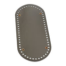 2x PU Bag Bottom Shaper Cushion Crochet Base Pad Insert DIY Accessory Gray