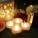LED Candle Lights 6 Keys Electronic Remote Control Tea Flamel Rechargeable I9R1