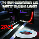 2x Car Door Open Warning Lamp Flashing LED Lights Strip Anti-collision SafeS Hn