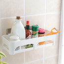 Bathroom Shelf With Suction Rack Shower Wall Organizer Storage Kitchen Rack