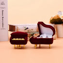 New Piano Ring Box Earring Pendant Jewelry Treasure Gift Case Wedding JR BX